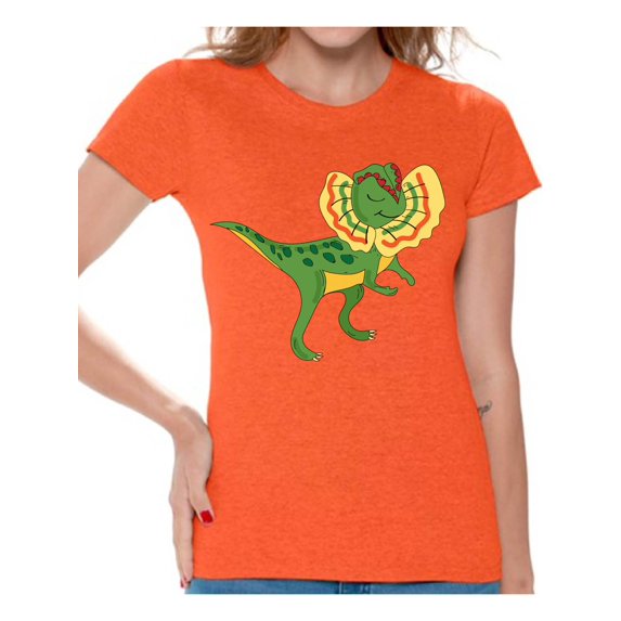 Awkward Styles Dinosaur Dilophosaurus Shirts for Women Dilophosaurus T Shirt Spirit Animal Shirts for Women Dilophosaurus Outfit Gifts for Her Dinosaur Themed Party Dinosaur Gifts for Women