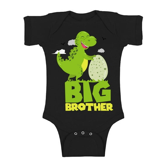 Awkward Styles Dinosaur One Piece Outfit Big Brother One Piece Dinosaur Gifts for Baby Boys Bodysuit for Little One Cute Baby Clothing for Boys Kids Gifts Big Brother Baby Bodysuit Short Sleeve