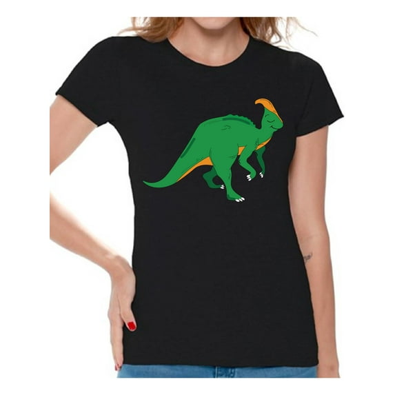 Awkward Styles Dinosaur Parasaurolophus Shirts for Women Parasaurolophus T Shirt Spirit Animal Shirts for Women Parasaurolophus Outfit Gifts for Her Dinosaur Themed Party Dinosaur Gifts for Women