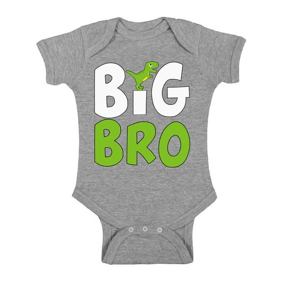 Awkward Styles Dinosaur Romper Outfit Big Brother One Piece Dinosaur Gifts for Baby Boys Bodysuit for Little One Cute Baby Clothing for Boys Kids Gifts Big Brother Baby Bodysuit Short Sleeve