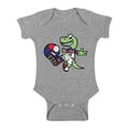 thumbnail image 1 of Awkward Styles Dinosaur Soccer Short Sleeve Baby Bodysuit France Baby Bodysuit, 1 of 4