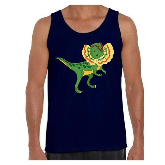Awkward Styles Dinosaur Tank Top for Men Dilophosaurus Tanks for Men Dilophosaurus T Shirt Animal Shirts for Men Funny Dilophosaurus Gifts for Him Dinosaur Party Outfit Dinosaur Gifts for Men