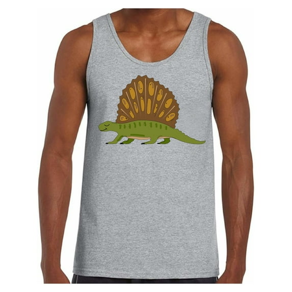 Awkward Styles Dinosaur Tank Top for Men Dimetrodon Dinosaur Tanks for Men Dimetrodon T Shirt Animal Shirts for Men Funny Dimetrodon Gifts for Him Dinosaur Party Outfit Dinosaur Gifts for Men