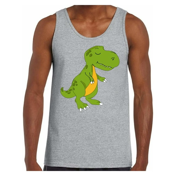 Awkward Styles Dinosaur Tank Top for Men Tyrannosaurus Rex Tanks for Men Tyrannosaurus T Shirt Animal Shirts for Men Funny Tyrannosaurus Rex Gifts for Him Dinosaur Party Outfit Dinosaur Gifts for Men