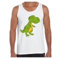 thumbnail image 1 of Awkward Styles Dinosaur Tank Top for Men Tyrannosaurus Rex Tanks for Men Tyrannosaurus T Shirt Animal Shirts for Men Funny Tyrannosaurus Rex Gifts for Him Dinosaur Party Outfit Dinosaur Gifts for Men, 1 of 4