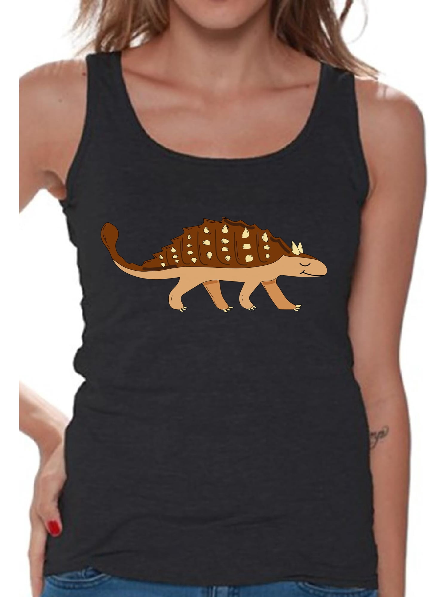 Awkward Styles Dinosaur Tanks Ankylosaurus Shirts for Women ...