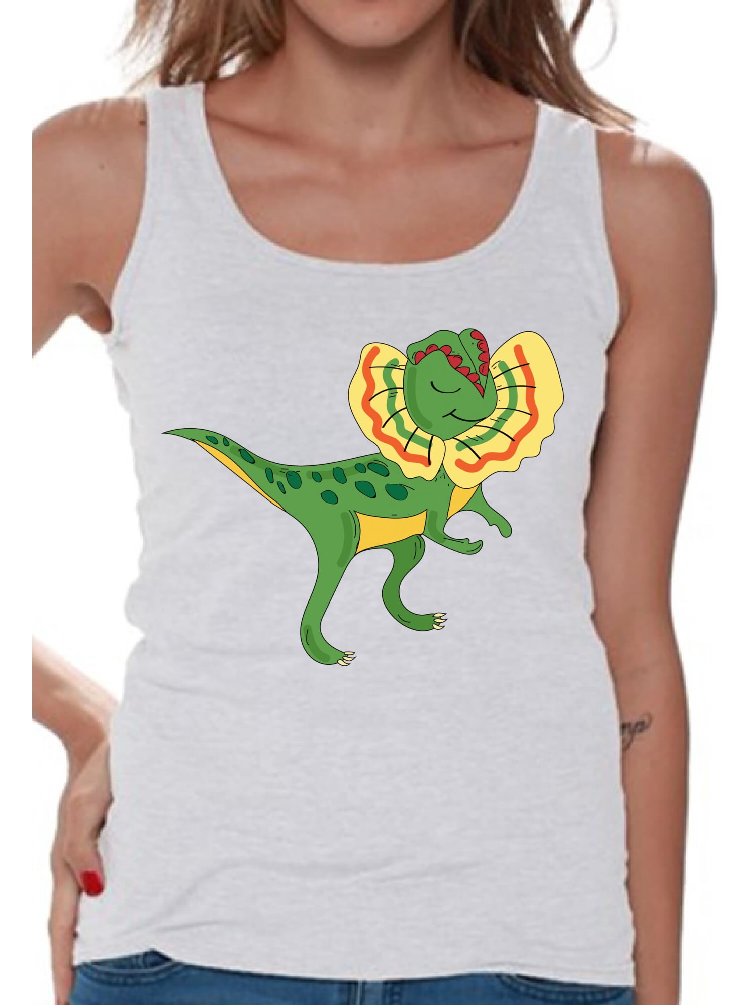 Awkward Styles Dinosaur Tanks Dilophosaurus Shirts for Women ...