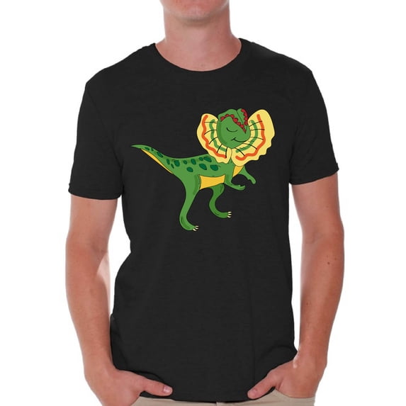 Awkward Styles Dinosaur Tshirt Dilophosaurus T-Shirt for Men Dilophosaurus T Shirt Spirit Animal Shirts for Men Funny Dilophosaurus Gifts for Him Dinosaur Party Outfit Dinosaur Gifts for Men