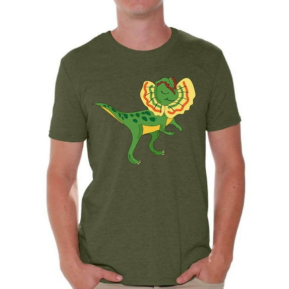 Awkward Styles Dinosaur Tshirt Dilophosaurus T-Shirt for Men Dilophosaurus T Shirt Spirit Animal Shirts for Men Funny Dilophosaurus Gifts for Him Dinosaur Party Outfit Dinosaur Gifts for Men