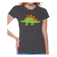 thumbnail image 1 of Awkward Styles Dinosaur Tshirt Stegosaurus Shirts for Women Stegosaurus T Shirt Spirit Animal Shirts for Women Stegosaurus Outfit Gifts for Her Dinosaur Themed Party Dinosaur Gifts for Women, 1 of 4