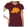 thumbnail image 1 of Awkward Styles Dinosaur Tshirt Triceratops Shirts for Women Triceratops T Shirt Spirit Animal Shirts for Women Triceratops Outfit Gifts for Her Dinosaur Themed Party Dinosaur Gifts for Women, 1 of 4