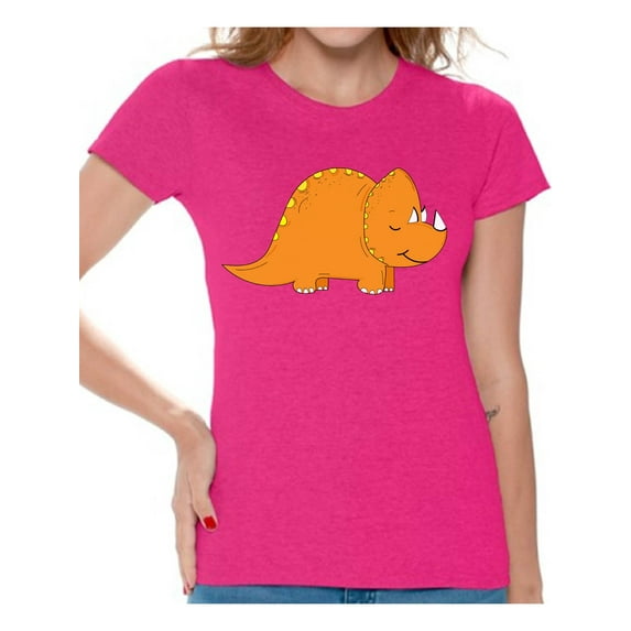 Awkward Styles Dinosaur Tshirt Triceratops Shirts for Women Triceratops T Shirt Spirit Animal Shirts for Women Triceratops Outfit Gifts for Her Dinosaur Themed Party Dinosaur Gifts for Women