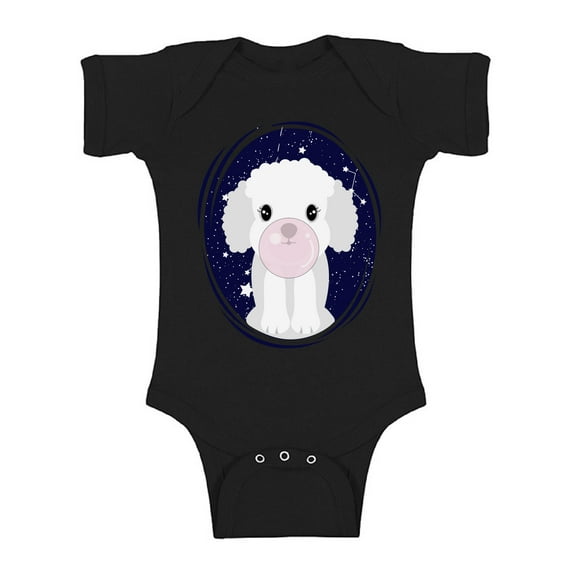 Awkward Styles Dog with a Chewing Gum Bodysuit One Piece Dog Outfit for Baby Boy One Piece Dog Outfit for Baby Girl Gift for 1 Year Old Dog Birthday Paty Clothing Animal Lover Bodysuit