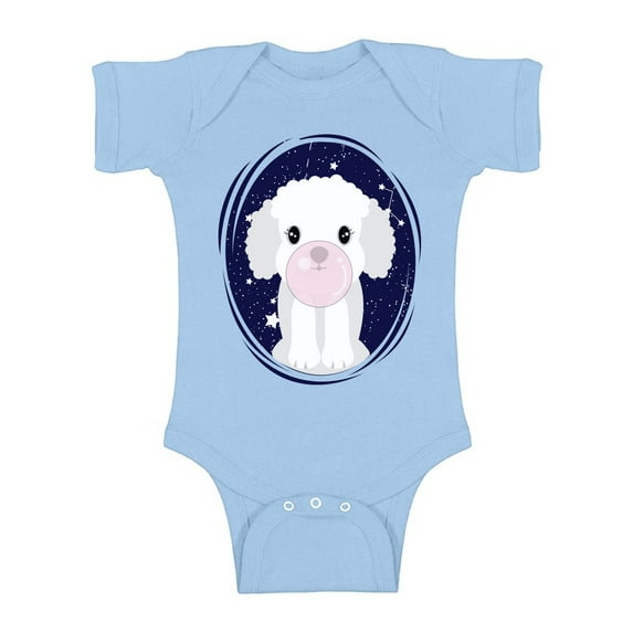 Awkward Styles Dog with a Chewing Gum Bodysuit One Piece Dog Outfit for Baby Boy One Piece Dog Outfit for Baby Girl Gift for 1 Year Old Dog Birthday Paty Clothing Animal Lover Bodysuit