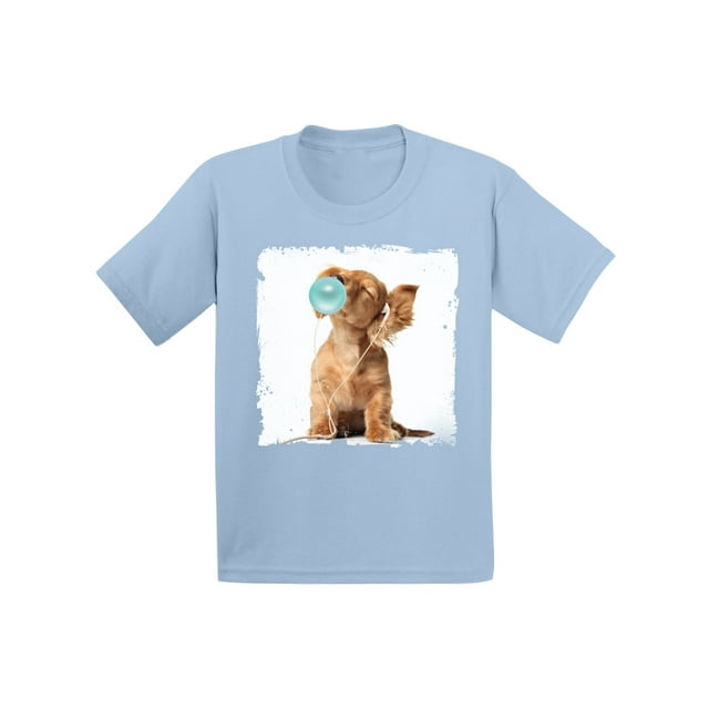 Awkward Styles Dog Outfit Cute Animal Collection Funny Puppy Dog with Gum Puppy Clothing Puppy Lovers Funny Gifts for Kids Puppy for Kids Dog Tshirt Puppy Dog Toddler Shirt Toddler T Shirt Kids