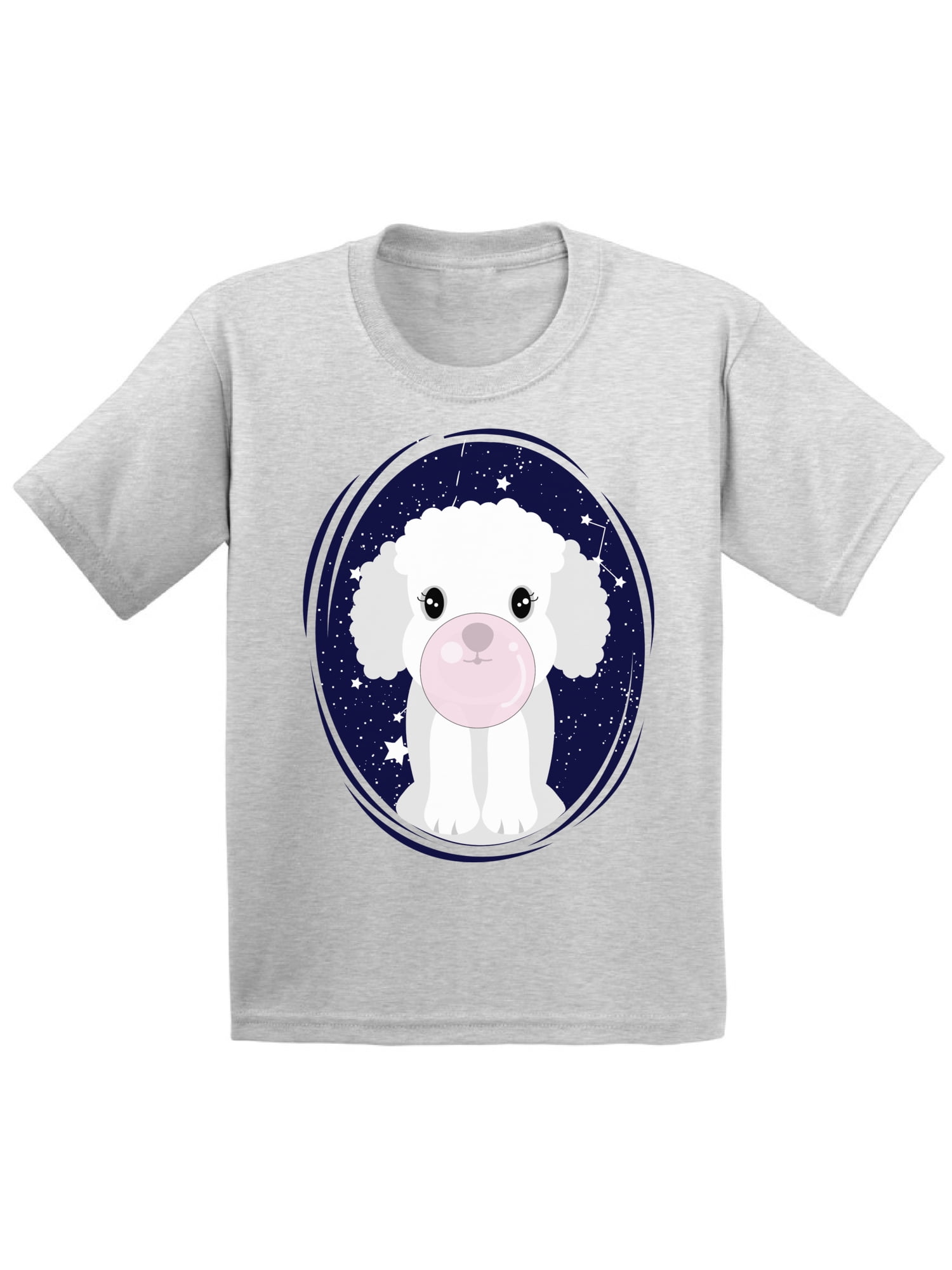 Awkward Styles Dog Shirts for Toddlers Dog Chewing a Gum Tshirt