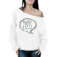 thumbnail image 1 of Awkward Styles Dog Sweater Bulldogs Make Me Happy Quote Off Shoulder Tops for Women, 1 of 4