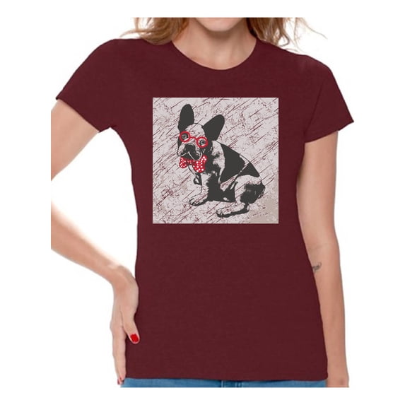 Awkward Styles Dog T-Shirt French Bulldog T Shirts for Women
