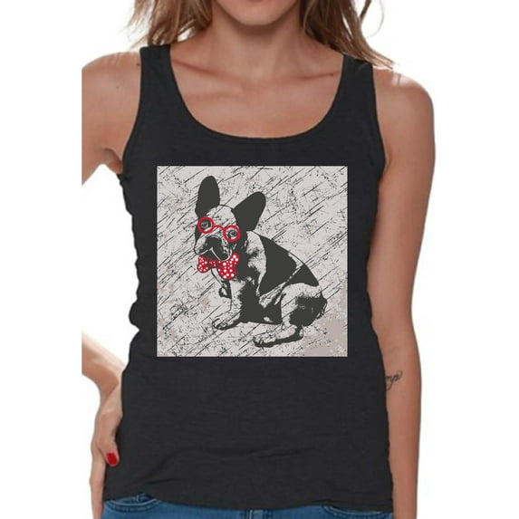 Awkward Styles Dog T-Shirt French Bulldog Tank Tops for Women