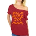 thumbnail image 1 of Awkward Styles Dog T-Shirt Stay at Home Dog Mom Off Shoulder Tops for Women, 1 of 4