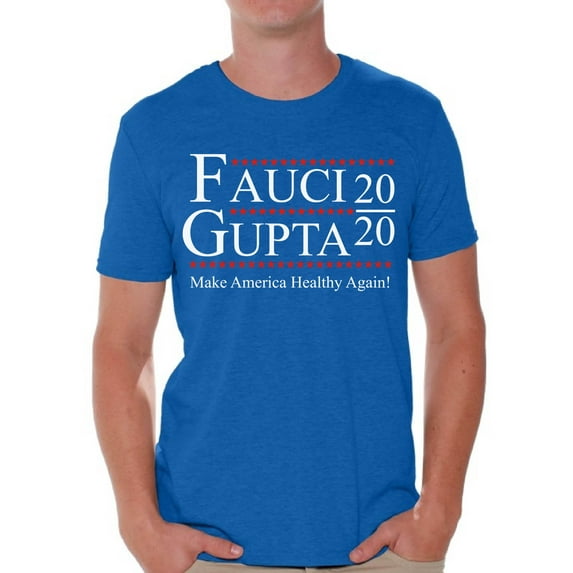 Awkward Styles Dr Fauci Shirt for Men Dr Gupta Shirts President Fauci Gupta 2020 T-shirt Men's Wash Your Hands Shirts Short Sleeve T-Shirt Make America Healthy Again Shirt for Men