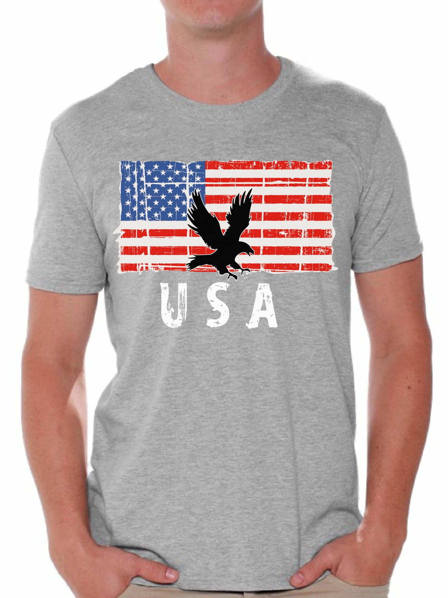 American Flag Eagle Veteran T-Shirt for Men Kuwait Ubuy