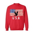 thumbnail image 1 of Awkward Styles Eagle USA Crewneck Red White and Blue Eagle Men Women Sweatshirt USA Gifts USA Military Sweater for Men 4th of July Party USA Military Sweater for Women Love USA, 1 of 5