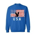 thumbnail image 1 of Awkward Styles Eagle USA Crewneck Red White and Blue Eagle Men Women Sweatshirt USA Gifts USA Military Sweater for Men 4th of July Party USA Military Sweater for Women Love USA, 1 of 5