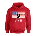 thumbnail image 1 of Awkward Styles Eagle USA Hoodie 4th of July Party USA Flag Hooded Sweatshirt for Men 4th Of July Gifts USA Flag Hooded Sweatshirt for Women Proud American Vintage USA Men Women Hooded Sweater, 1 of 5