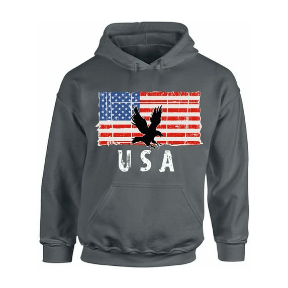 Awkward Styles Eagle USA Hoodie 4th of July Party USA Flag Hooded Sweatshirt for Men 4th Of July Gifts USA Flag Hooded Sweatshirt for Women Proud American Vintage USA Men Women Hooded Sweater