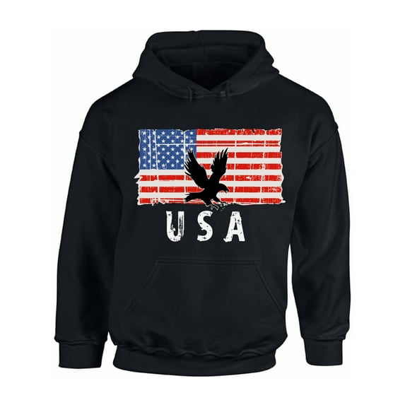 Awkward Styles Eagle USA Hoodie 4th of July Party USA Flag Hooded Sweatshirt for Men 4th Of July Gifts USA Flag Hooded Sweatshirt for Women Proud American Vintage USA Men Women Hooded Sweater