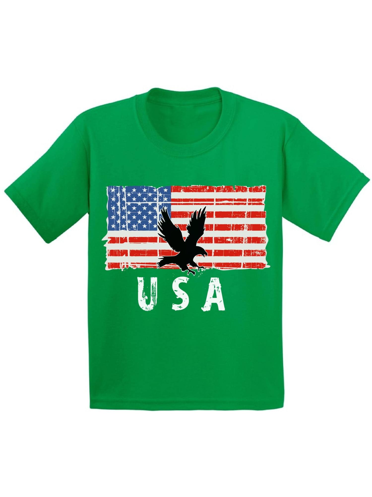 U.S.A Flag - Sustainably Made Kids T-shirt
