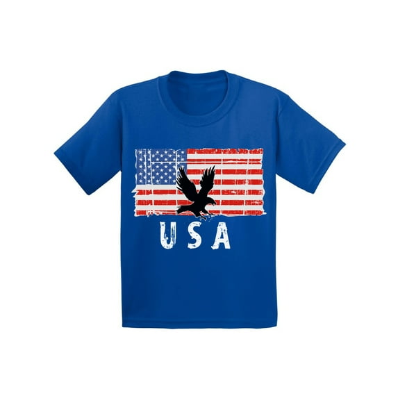 Awkward Styles Eagle USA Youth Shirt Love USA Retro USA T shirt for Boys Patriotic Gifts Retro USA T shirt for Girls Made in the USA American Flag Kids Tshirts United States of America