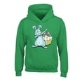 thumbnail image 1 of Awkward Styles Easter Hoodies for Kids Dancing Rabbit Hooded Youth Sweatshirt, 1 of 4