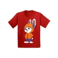 thumbnail image 1 of Awkward Styles Easter Unisex Youth Premium T-shirt Boy Girl Tee Short Sleeve Easter Kids T Shirt Easter Gifts Easter Holiday Shirt S M L XL Happy Funny Bunny 100% Cotton Child Clothes, 1 of 4
