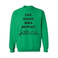 thumbnail image 1 of Awkward Styles Eat Sleep Bike Outfit Unisex Crewneck Biker Sweater for Men I Love Biking Crewneck for Women Biking Clothes Eat Sleep Bike Sweater Crewneck Fishers Gifts Sweater for Fisher, 1 of 5