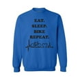 thumbnail image 1 of Awkward Styles Eat Sleep Bike Outfit Unisex Crewneck Biker Sweater for Men I Love Biking Crewneck for Women Biking Clothes Eat Sleep Bike Sweater Crewneck Fishers Gifts Sweater for Fisher, 1 of 5