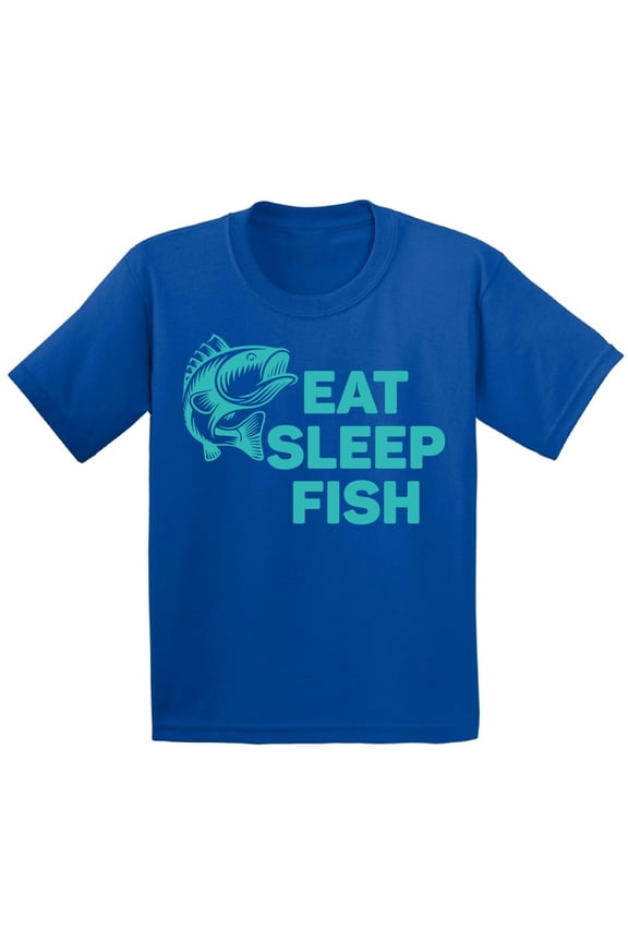 Eat Sleep Fish Kids Shirt Fishing T Shirt for Boys Eat Sleep Fish T Shirt for Girls Fishing Lovers Gifts for Children Fisher T Shirt for Children I Love Fishing Shirt for Kids