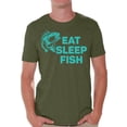 thumbnail image 1 of Awkward Styles Eat Sleep Fish Men's T Shirt Fishing Clothes for Him I Love Fishing Shirt for Boyfriend Fishing Lovers Clothes Collection Fisher T Shirt for Dad Eat Sleep Fish Shirt for Men, 1 of 4