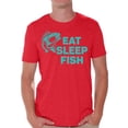 thumbnail image 1 of Awkward Styles Eat Sleep Fish Men's T Shirt Fishing Clothes for Him I Love Fishing Shirt for Boyfriend Fishing Lovers Clothes Collection Fisher T Shirt for Dad Eat Sleep Fish Shirt for Men, 1 of 4