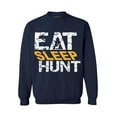 thumbnail image 1 of Awkward Styles Eat Sleep Hunt Unisex Crewneck Hunter Sweater for Men I Love Hunting Crewneck for Women Hunting Clothes Eat Sleep Hunt Sweater Crewneck Hunters Gifts Sweater for Hunter, 1 of 5