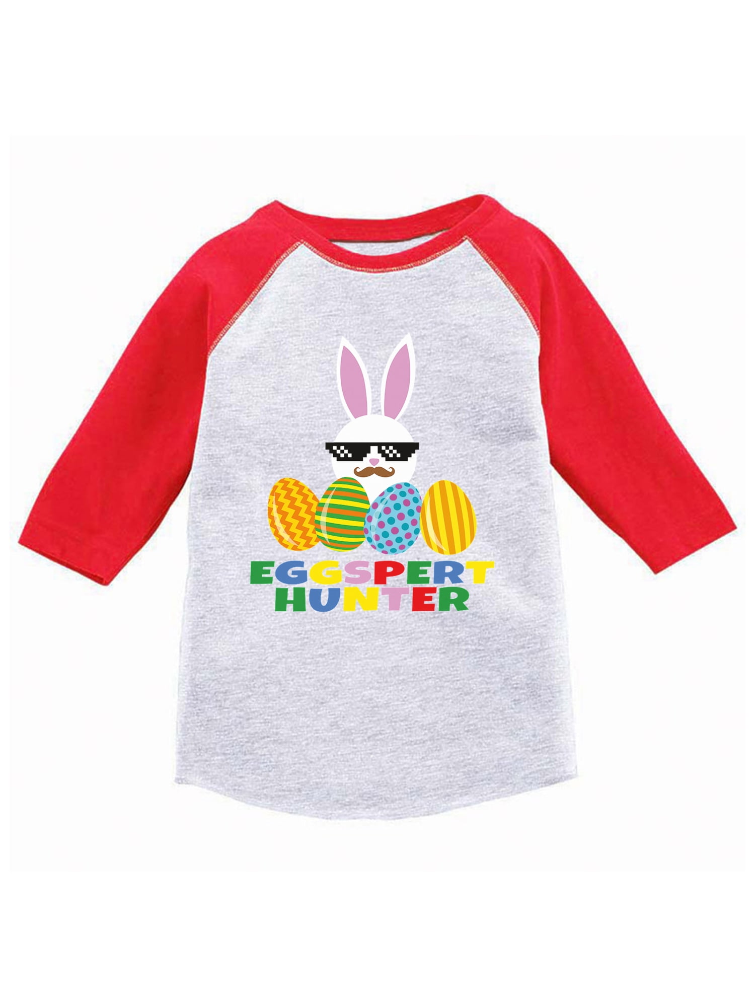 Awkward Styles Eggspert Hunter Toddler Raglan Easter T Shirt Kids