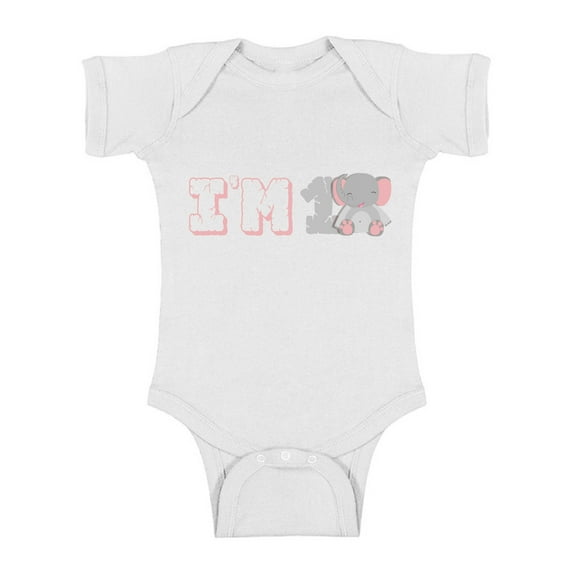 Awkward Styles Elephant B Day Clothes First Birthday Bodysuit for Newborn Baby Elephant Gifts for 1 Year Old Elephant Themed Birthday 1st Birthday Outfit for Baby Boys and Baby Girls Birthday Gifts