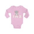 thumbnail image 1 of Awkward Styles Elephant Birthday Baby Bodysuit Long Sleeve Elephant Gifts for 2 Year Old Second Birthday Shirt 2nd Year Old Shirt My 2nd Birthday Gifts for Birthday Girls Birthday Gifts, 1 of 4