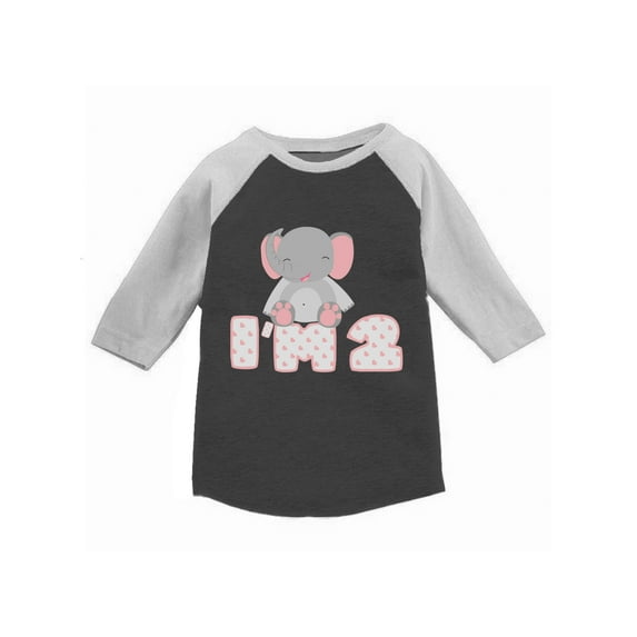 Awkward Styles Elephant Birthday Toddler Raglan 2nd Birthday Jersey Elephant Shirt Second Birthday Shirt 2nd Year Old Shirt My 2nd Birthday Gifts for Birthday Boy Birthday Gifts