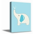 thumbnail image 1 of Awkward Styles Elephant Canvas Art Kids Room Wall Art Nursery Room Decor Funny Animals Decor for Kids Baby Boy Room Decor Blue Wall Art Newborn Baby Room Canvas Wall Decor Blue Elephant Canvas Art, 1 of 7