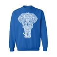 thumbnail image 1 of Awkward Styles Elephant Unisex Crewneck Sweater for Men Patterned Crewneck for Women Elephant Top Tracery Sweater Indian Pattern Crewneck for Her Elephant Crewnecks Animal Sweatshirt Animals Crewneck, 1 of 5