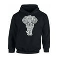 thumbnail image 1 of Awkward Styles Elephant Unisex Hoodie Sweater for Men Patterned Hoodie for Women Men's Fashion Collection Tracery Sweater Indian Pattern Hoodie Elephant Hoodies Animal Sweatshirt Animals Hoodie, 1 of 5