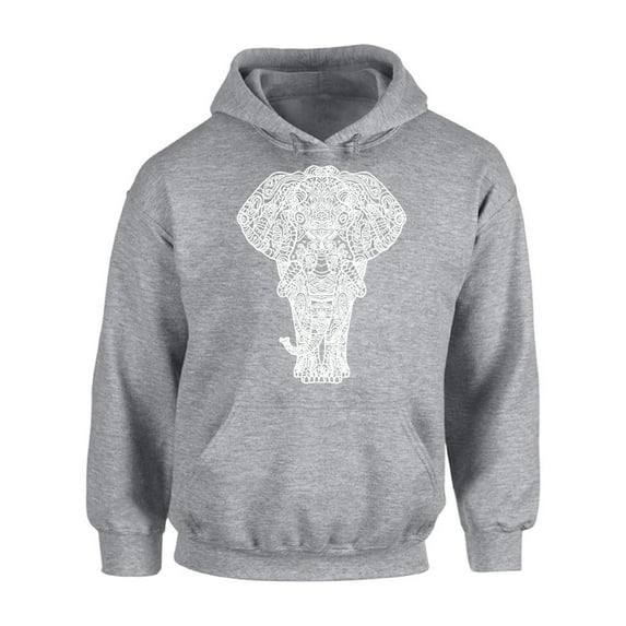 Awkward Styles Elephant Unisex Hoodie Sweater for Men Patterned Hoodie for Women Men's Fashion Collection Tracery Sweater Indian Pattern Hoodie Elephant Hoodies Animal Sweatshirt Animals Hoodie