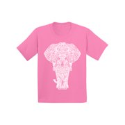 Awkward Styles Elephant Youth T Shirt Patterned Shirts for Kids Tracery Tshirt for Children Indian Pattern T-Shirt for Girls Gifts for Kids Elephant Shirts for Boys Animal Unisex T-Shirt for Kids
